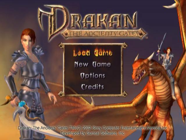 Drakan : The Ancients' Gates — Title screen