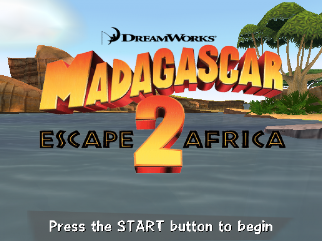 DreamWorks Madagascar : Escape 2 Africa — Title screen