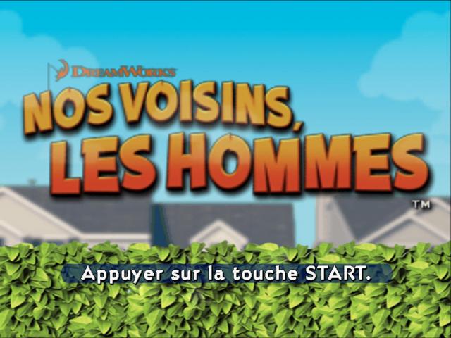 DreamWorks Over the Hedge — Title screen