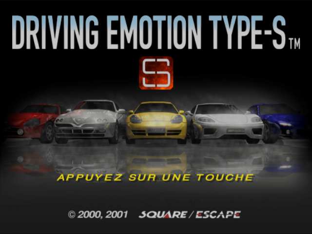 Driving Emotion Type-S — Title screen