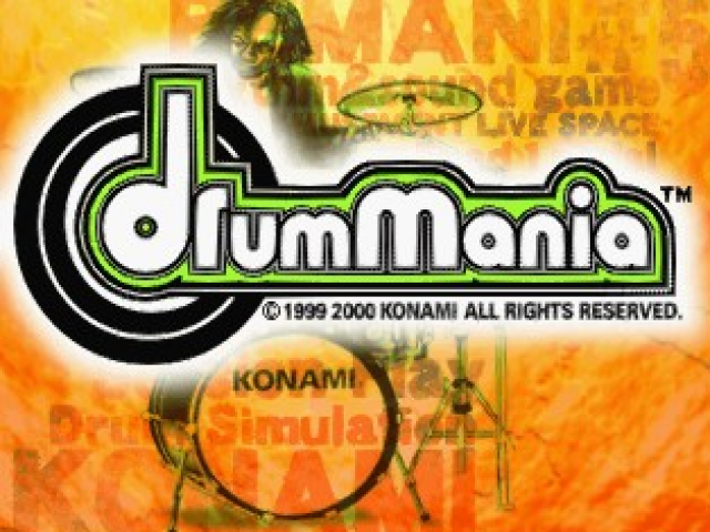 Drum Mania — Title screen