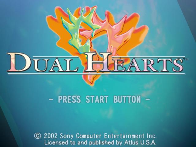 Dual Hearts — Title screen