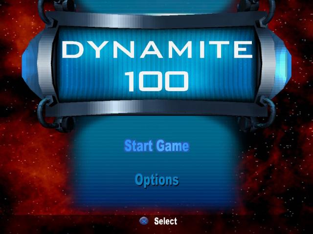 Dynamite 100 — Title screen