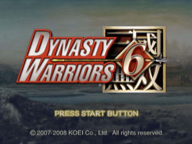 Dynasty Warriors 6 — Title screen