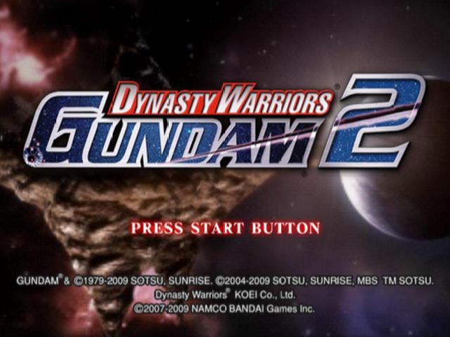 Dynasty Warriors : Gundam 2 — Title screen