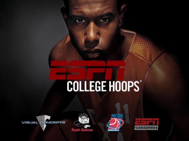 ESPN College Hoops — Title screen