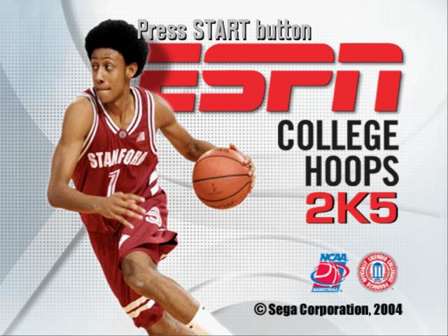 ESPN College Hoops 2K5 — Title screen