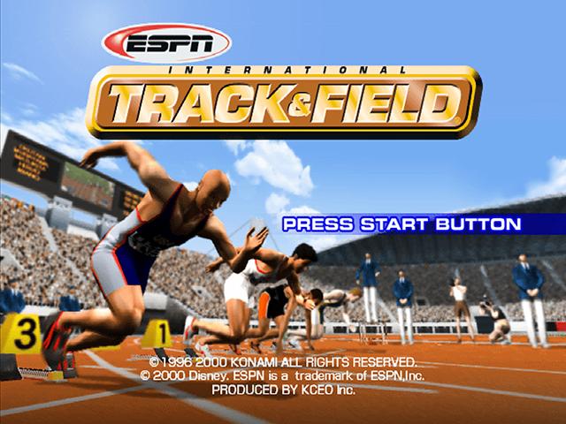 ESPN International Track & Field — Title screen