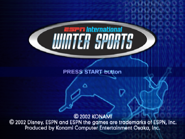 ESPN International Winter Sports — Title screen