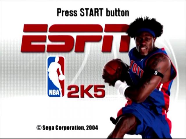 ESPN NBA 2K5 — Title screen