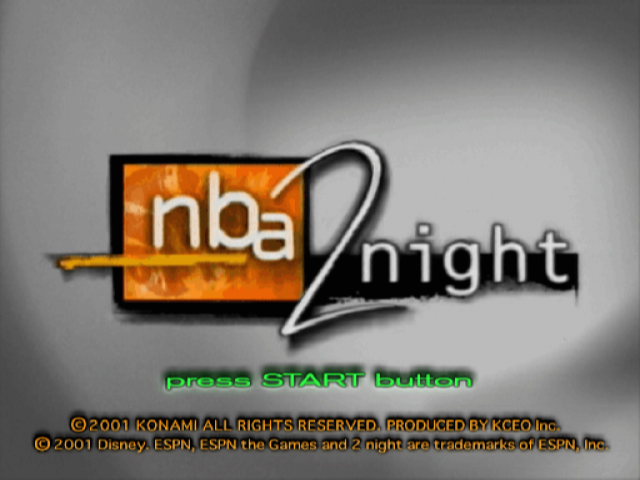 ESPN NBA 2Night — Title screen