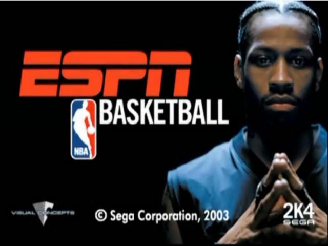 ESPN NBA Basketball — Title screen