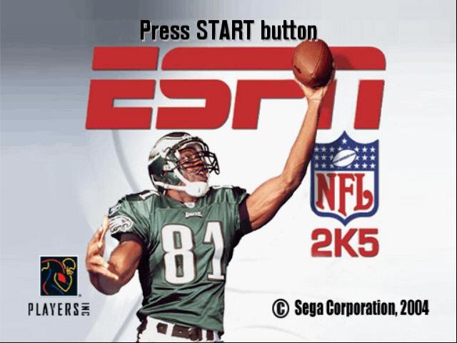 ESPN NFL 2K5 — Title screen