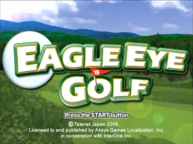 Eagle Eye Golf — Title screen