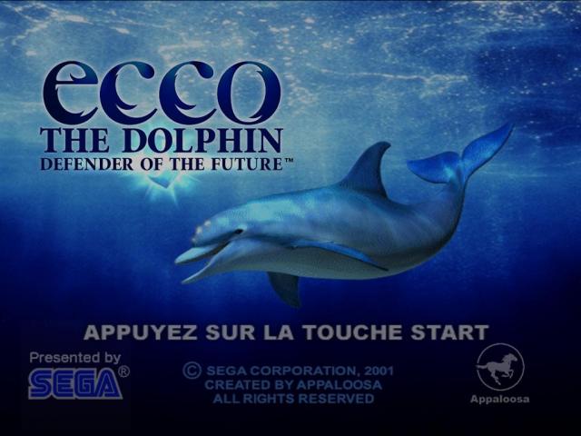 Ecco the Dolphin : Defender of the Future — Title screen