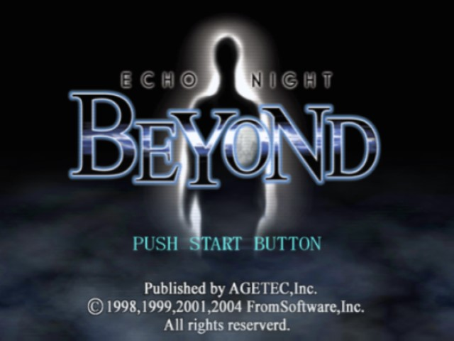 Echo Night : Beyond — Title screen