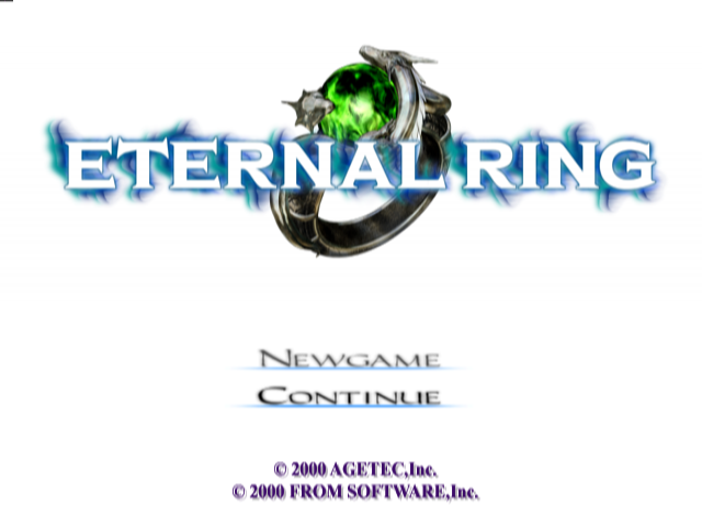 Eternal Ring — Title screen