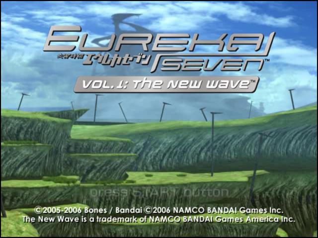 Eureka Seven Vol. 1 : The New Wave — Title screen