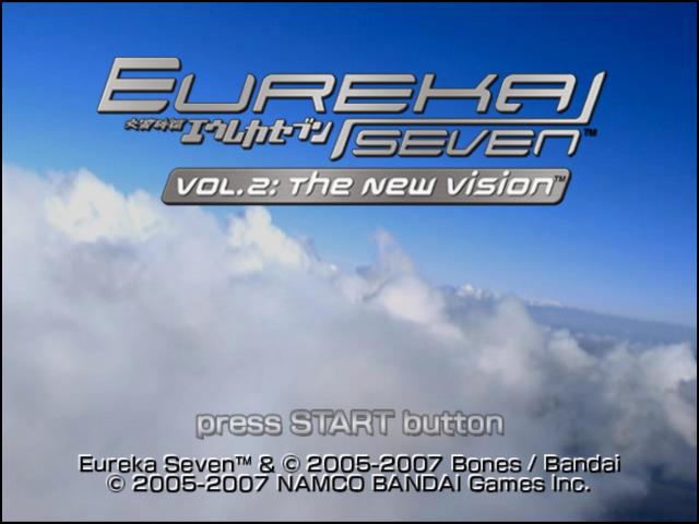 Eureka Seven Vol. 2 : The New Vision — Title screen