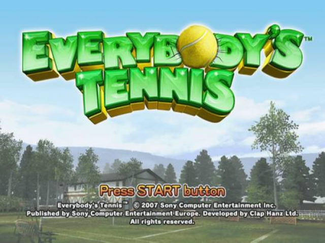 Everybody's Tennis — Title screen