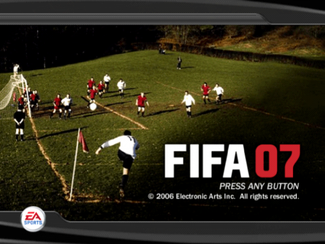 FIFA 07 — Title screen