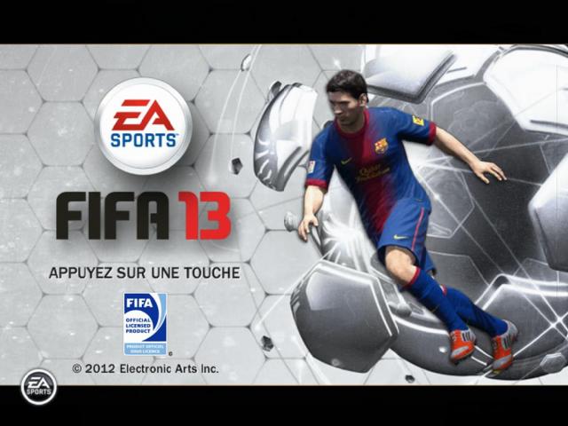 FIFA 13 — Title screen