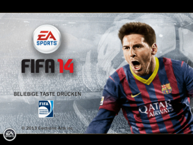 FIFA 14 — Title screen