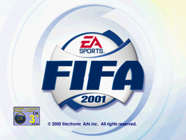 FIFA 2001 — Title screen