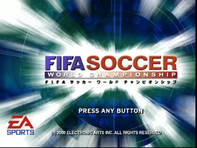 FIFA Soccer World Championship — Title screen