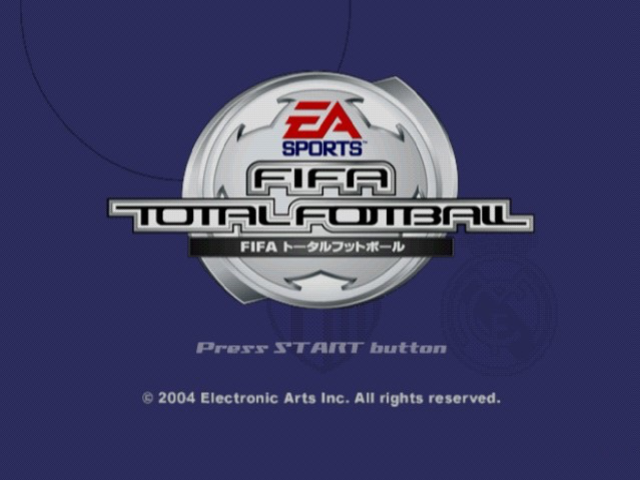 FIFA Total Football — Title screen