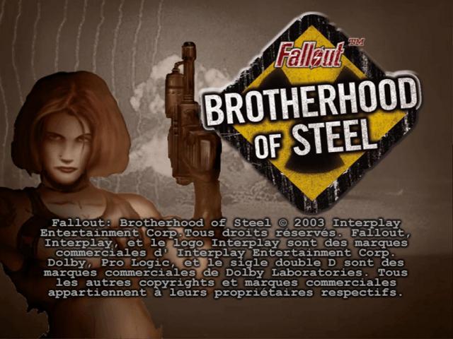 Fallout : Brotherhood of Steel — Title screen