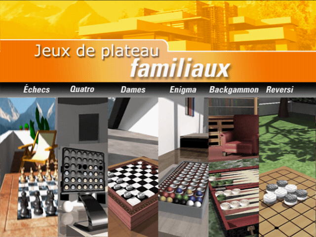 Family Board Games — Title screen