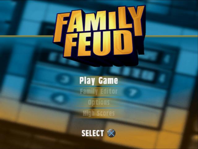 Family Feud — Title screen