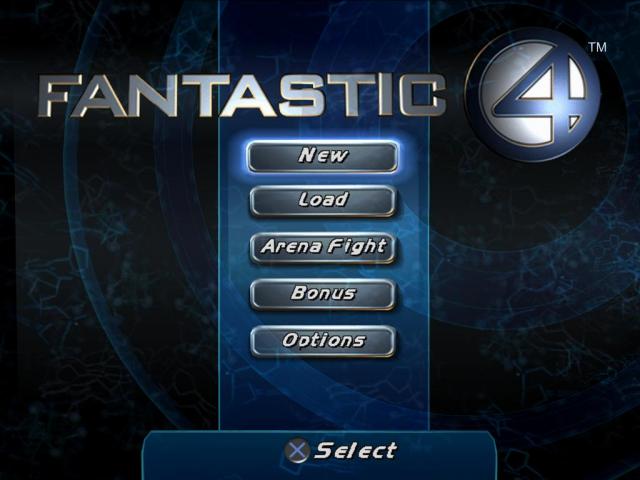 Fantastic 4 — Title screen