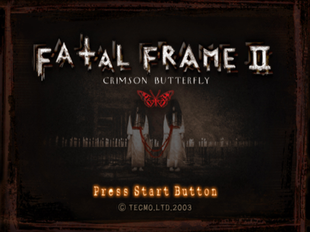 Fatal Frame II : Crimson Butterfly — Title screen