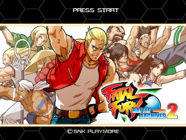 Fatal Fury : Battle Archives Volume 2 — Title screen