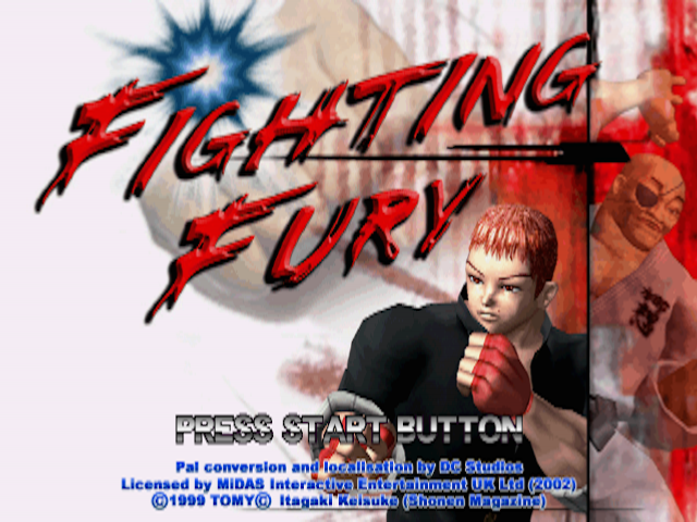 Fighting Fury — Title screen