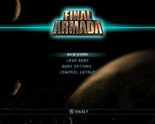 Final Armada — Title screen