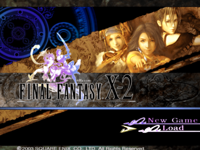 Final Fantasy X-2 — Title screen