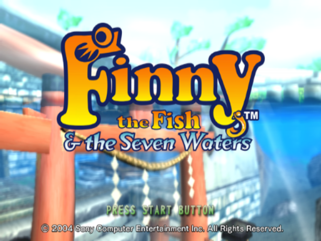Finny the Fish & the Seven Waters — Title screen