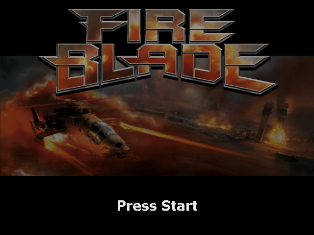 Fireblade — Title screen