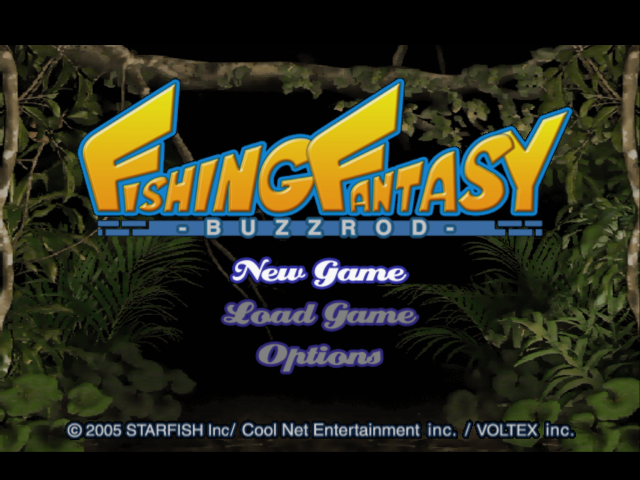 Fishing Fantasy : Buzzrod — Title screen