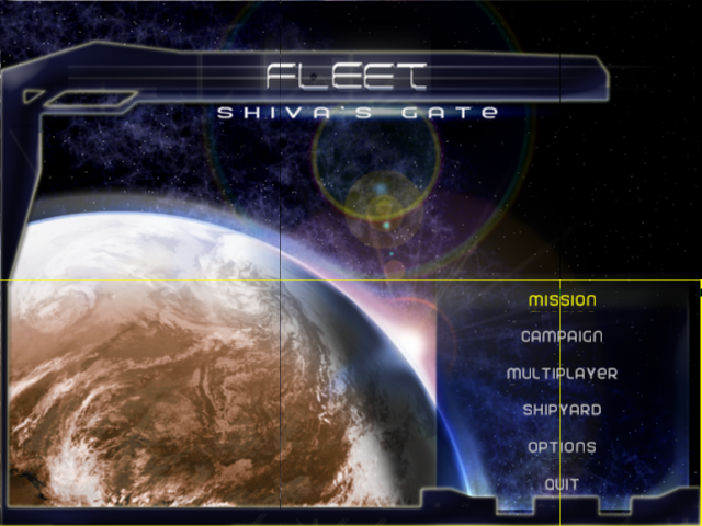 Fleet : Shiva's Gate — Title screen