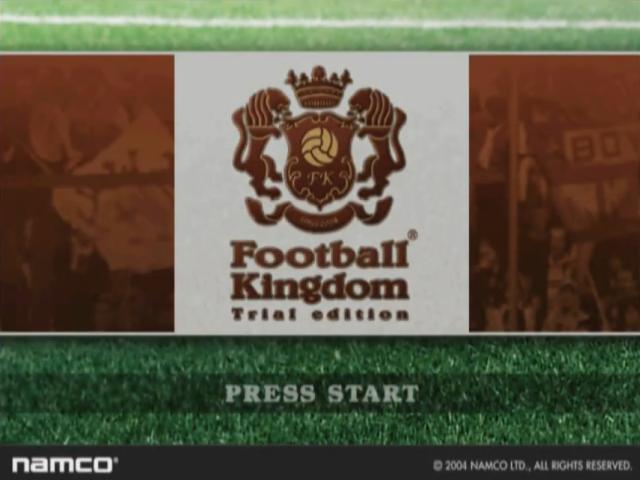Football Kingdom : Trial Edition — Title screen