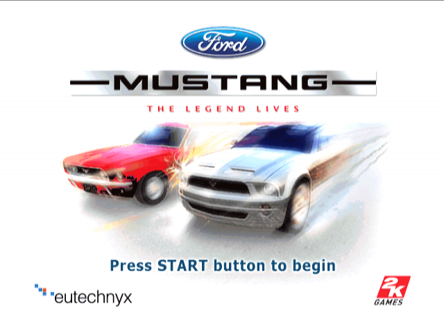 Ford Mustang : The Legend Lives — Title screen