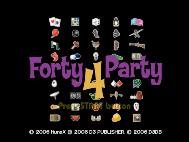 Forty 4 Party — Title screen