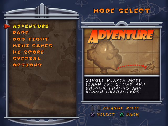 Freaky Flyers — Title screen