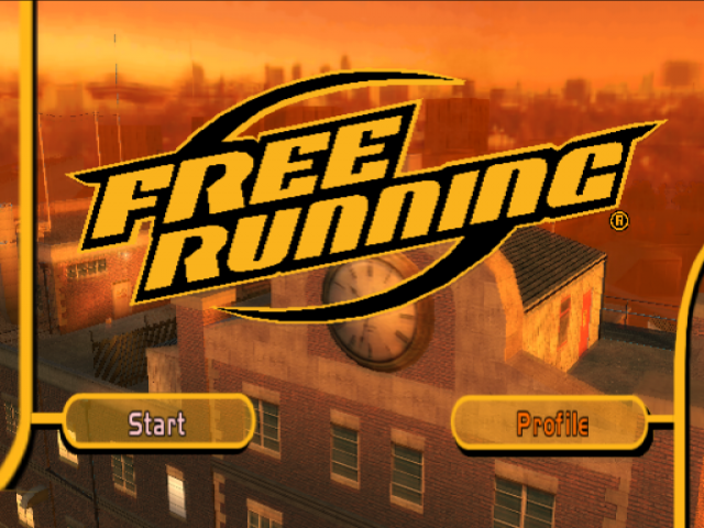 Free Running — Title screen