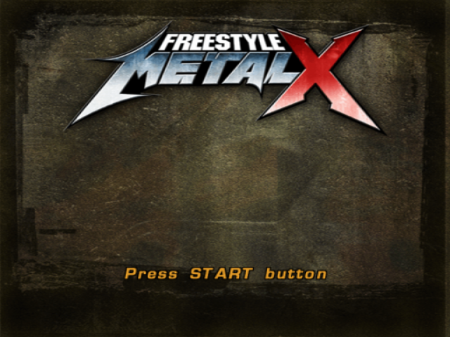 Freestyle Metal X — Title screen