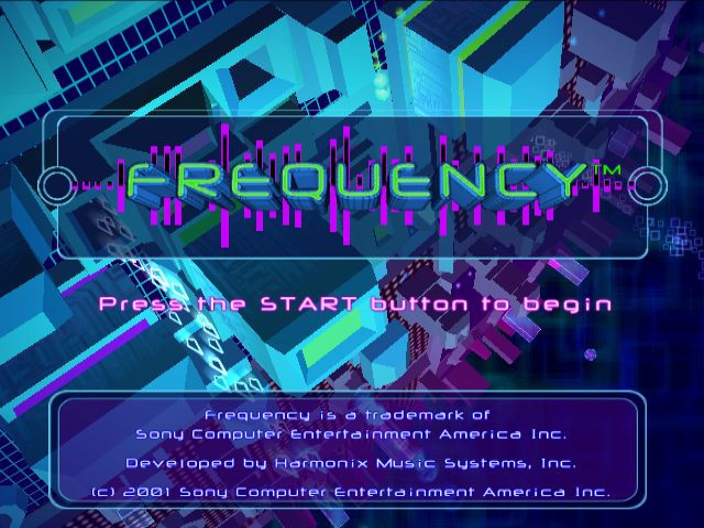 Frequency — Title screen